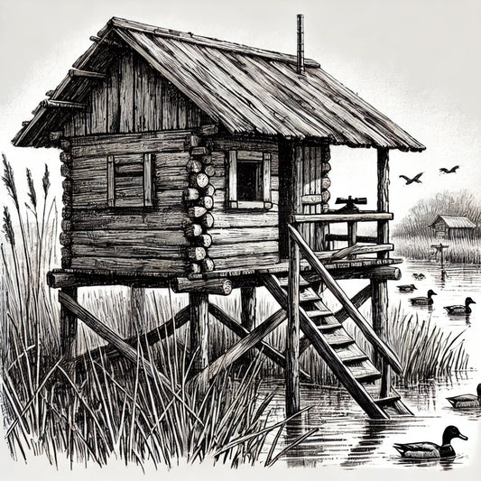 cabane de chasse luxe pour affut au canards